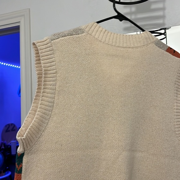 Patchwork sweater vest thick - Picture 3 of 3